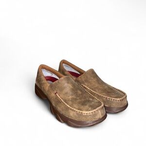 Men’s Size 8 Twisted X Tan Slip-On Loafers
